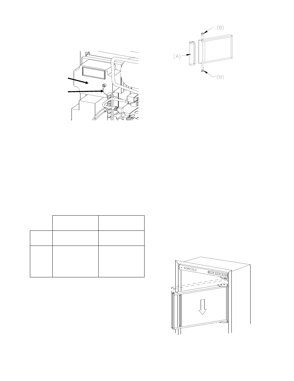 Decorative door panel installation, Reversing door swing | Thetford 6100 Series User Manual | Page 11 / 25