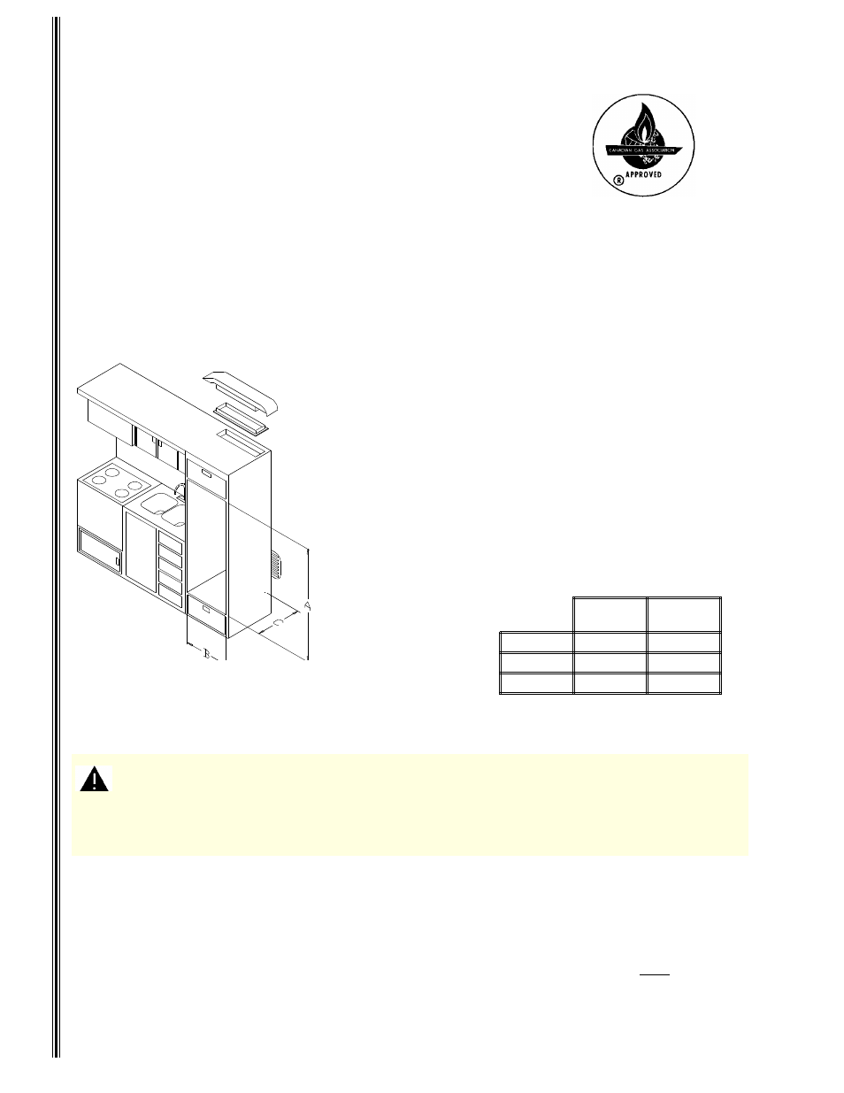 Certified refrigerator enclosure requirements, Ventilation requirements | Thetford 9100 Series Installation Manual User Manual | Page 4 / 11