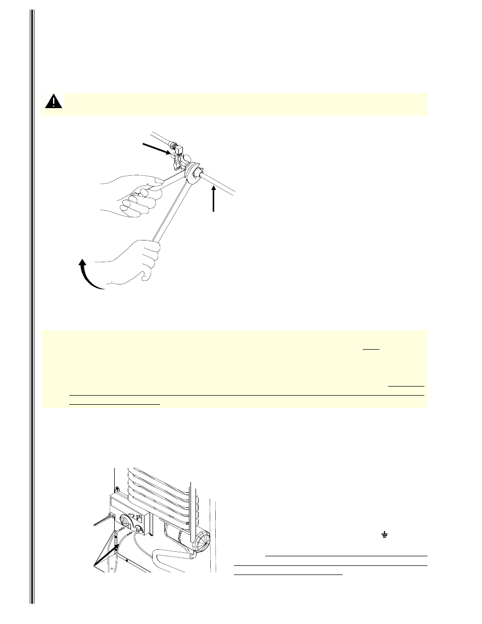 120 volt ac supply and connection, 12 volt dc supply and connection | Thetford 9100 Series Installation Manual User Manual | Page 8 / 11