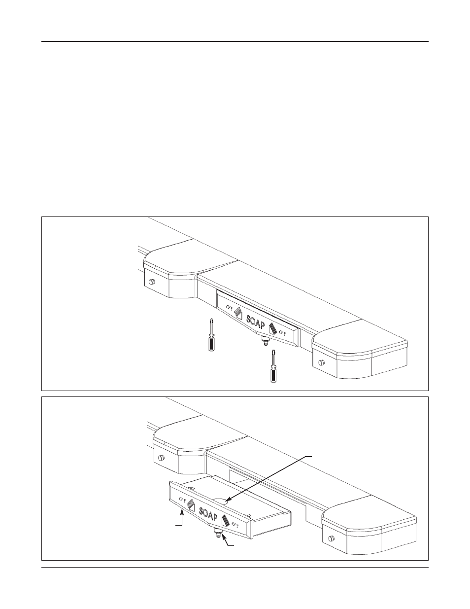 Soap dispenser maintenance, Step 1: fill soap dispensers | Bradley Smoker SS-3 User Manual | Page 13 / 19