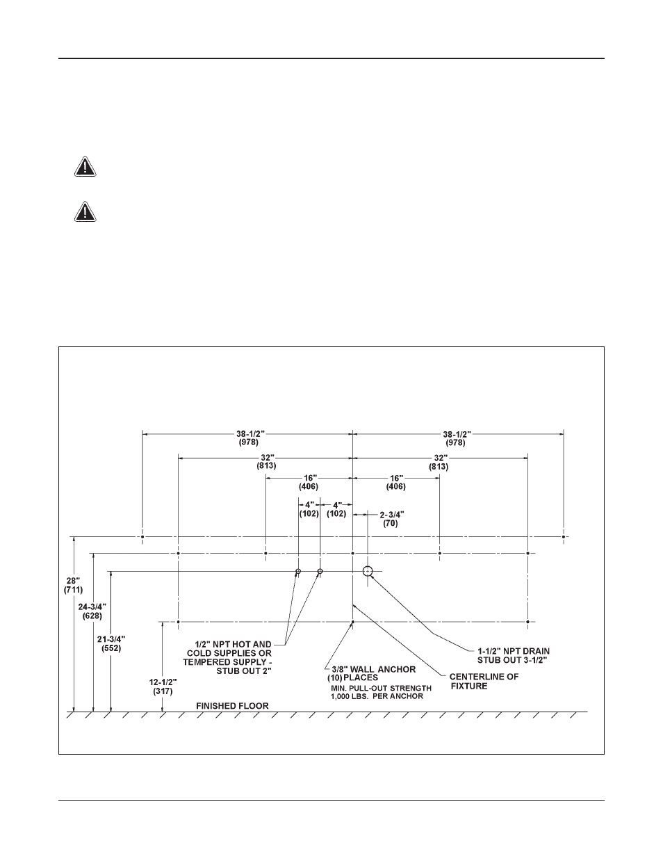 Installation instructions, Ss-3/ast/wh97 express® lavatory system dimensions | Bradley Smoker SS-3 User Manual | Page 5 / 19