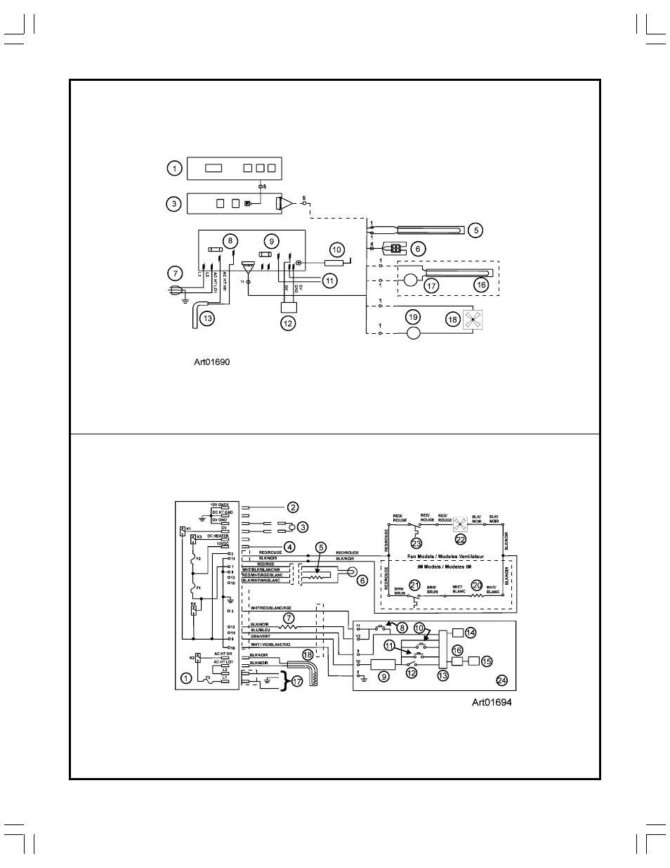Graphic art01690, Graphic art01694 | Thetford N1095 Series Owners Manual - Through 2/20/06 User Manual | Page 19 / 20