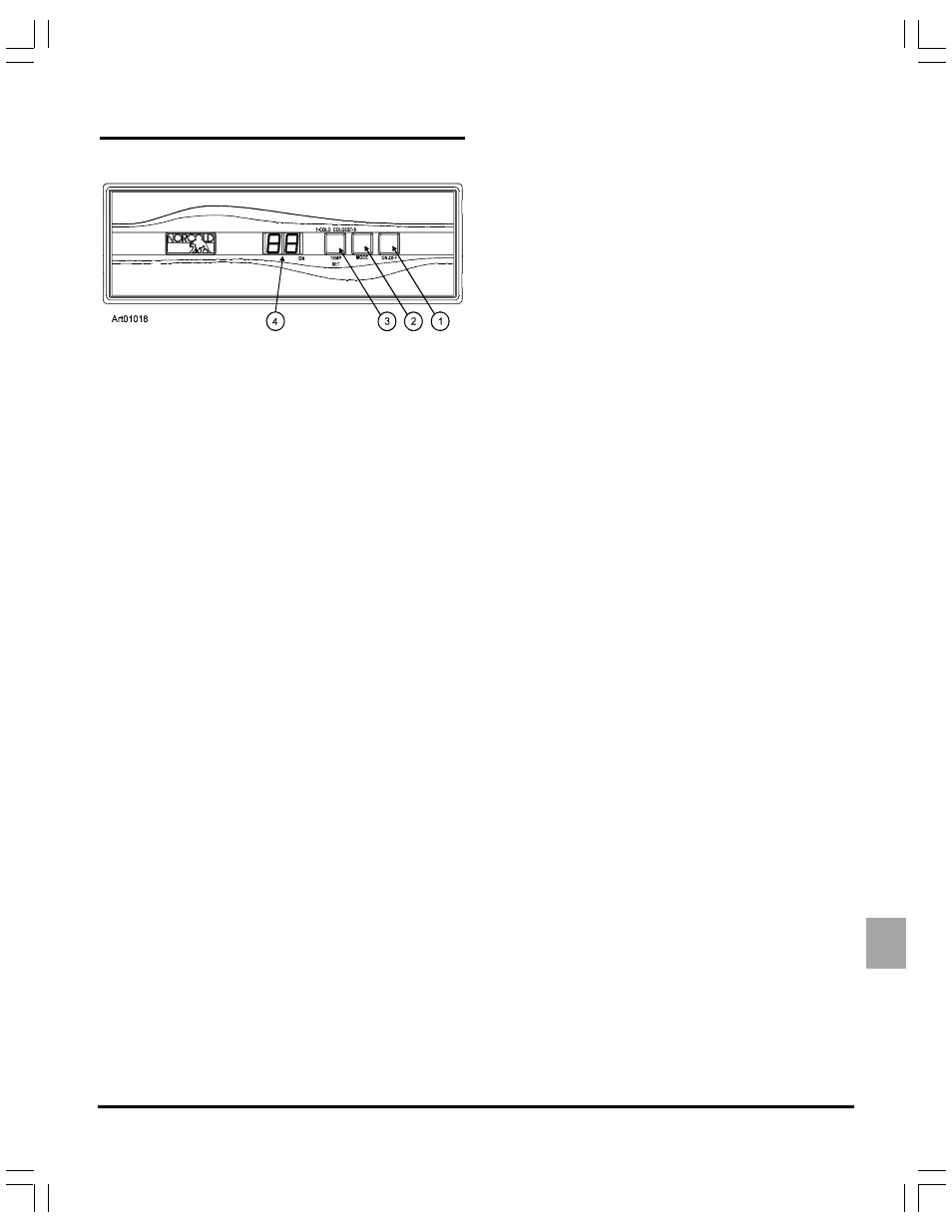 Operating the refrigerator controls, Control panel, Automatic mode operation | Removing air from the propane gas supply lines | Thetford N1095 Series Owners Manual - Through 2/20/06 User Manual | Page 7 / 20