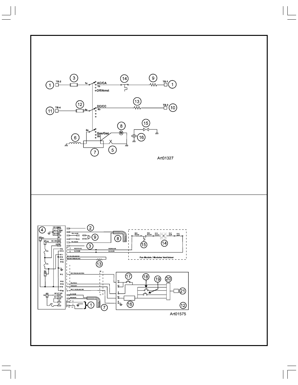 Graphic art01327, Graphic art01575 | Thetford N400 Series Owners Manual User Manual | Page 19 / 19