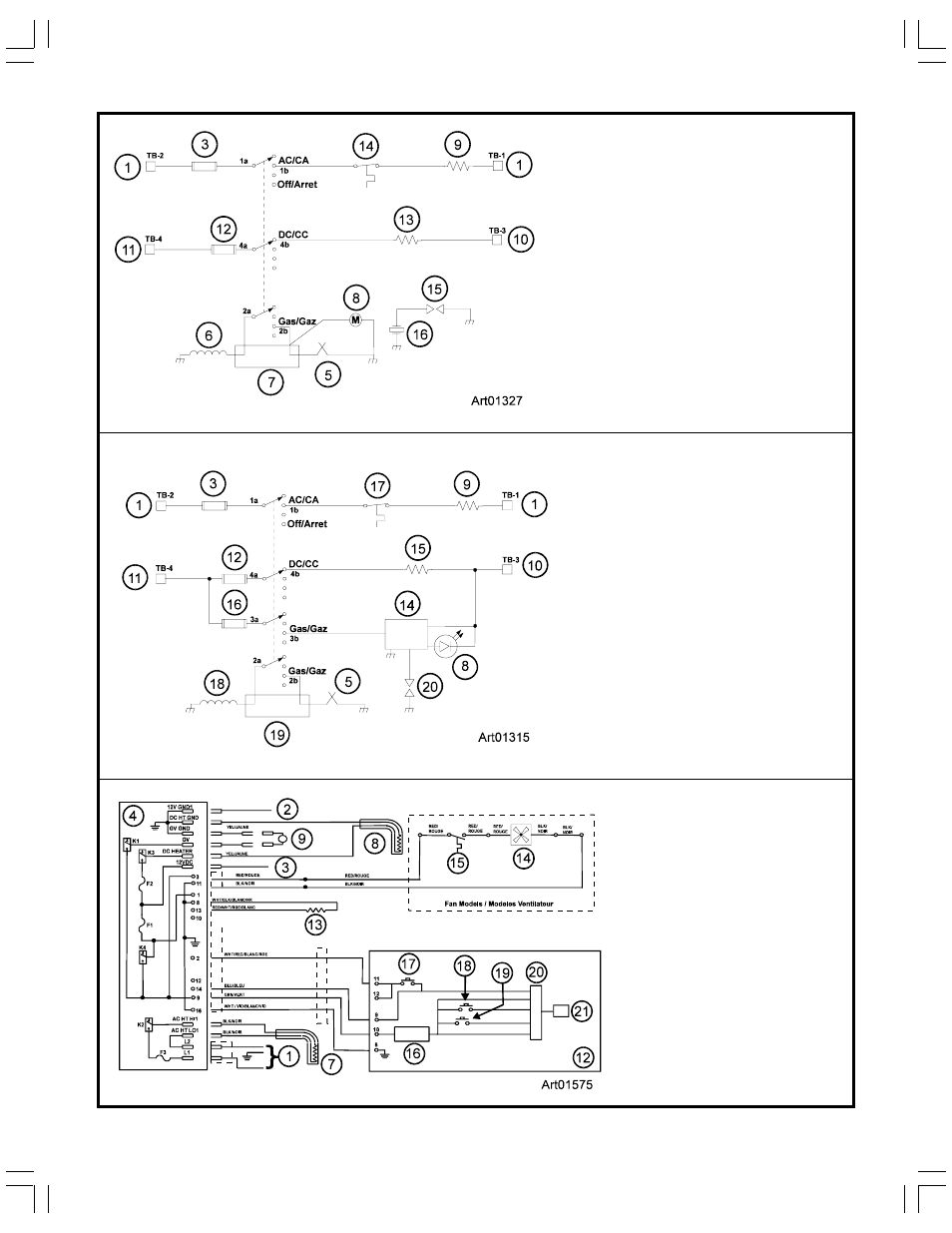 Graphic art01327, Graphic art01315, Graphic art01575 | Thetford N51 Series 06/05 - 4/13/06 User Manual | Page 16 / 16