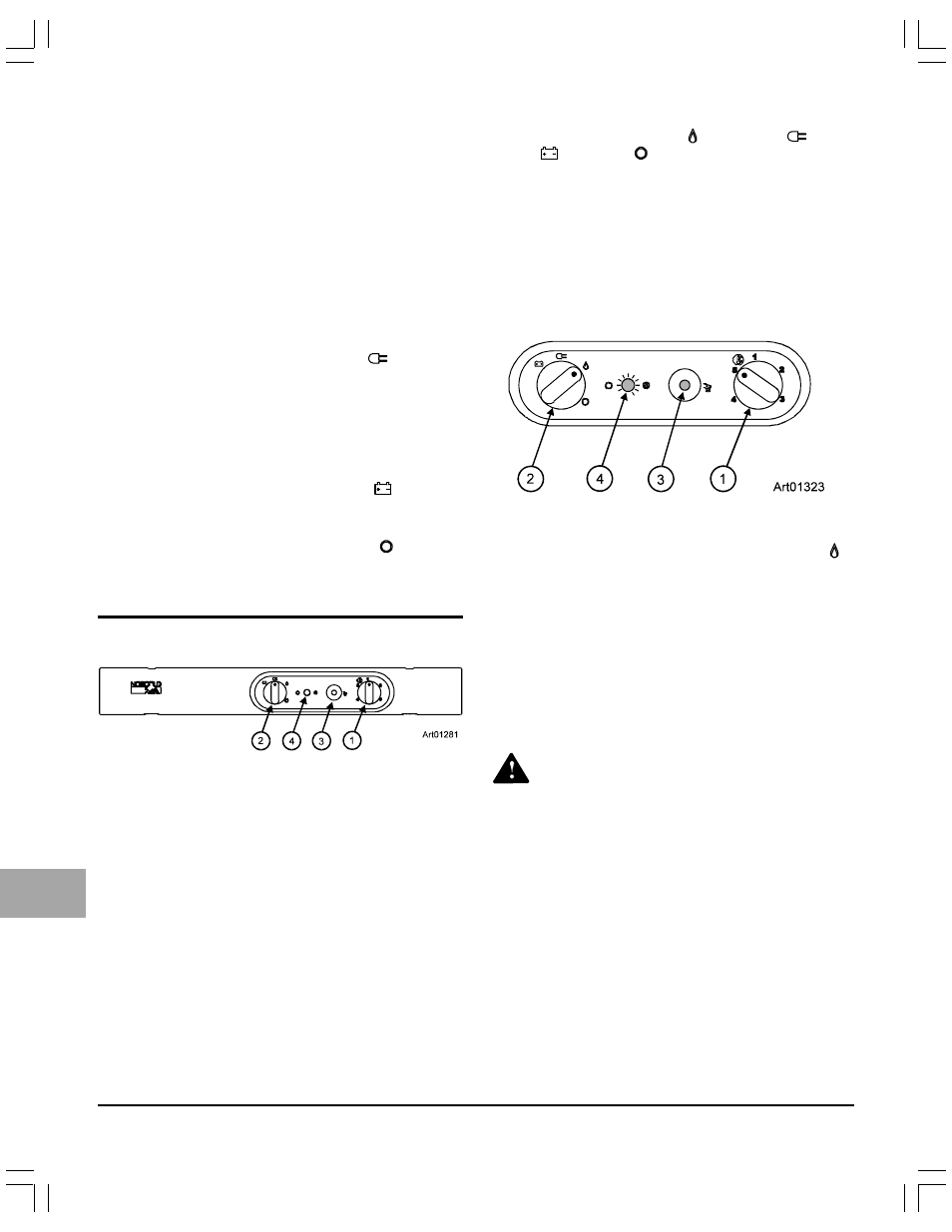 Start up - ac operation, Start up - dc operation (n400.3 model only), Shut down | Operating the refrigerator controls (n500 models), Control panel, Ignition - propane gas operation, Do a test of the gas safety valve | Thetford N51 Series 06/05 - 4/13/06 User Manual | Page 6 / 16