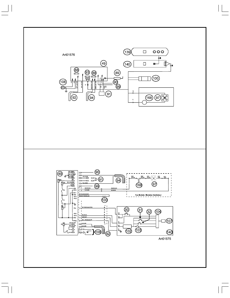 Graphic art01576, Graphic art01575 | Thetford N51 Series Through 06/05 User Manual | Page 16 / 16