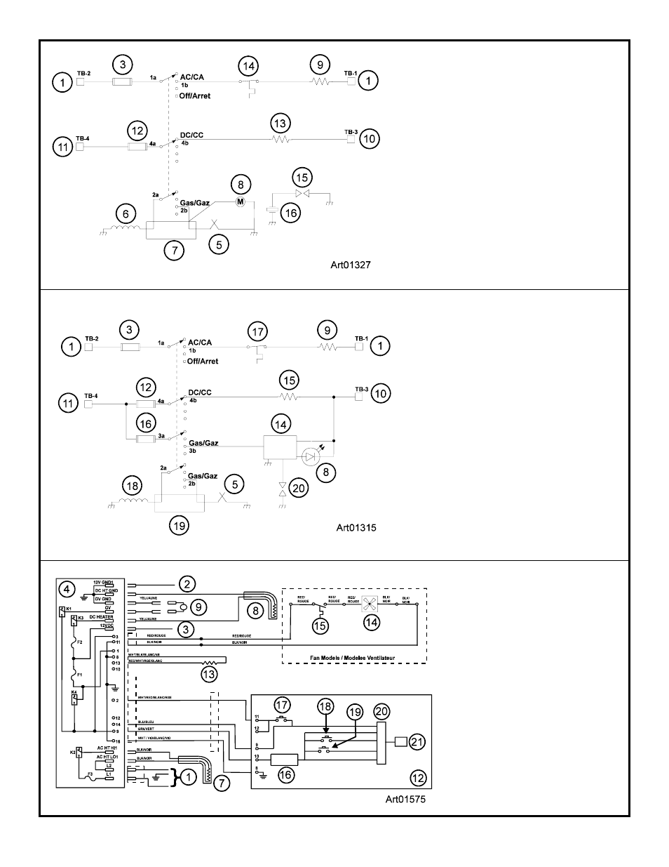 Graphic art01327, Graphic art01315, Graphic art01576 | Thetford N500 Series Owners Manual User Manual | Page 18 / 18