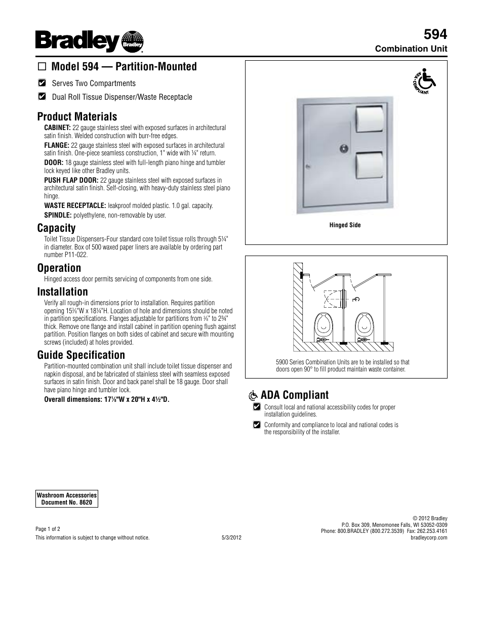 Bradley Smoker 594 User Manual | 2 pages