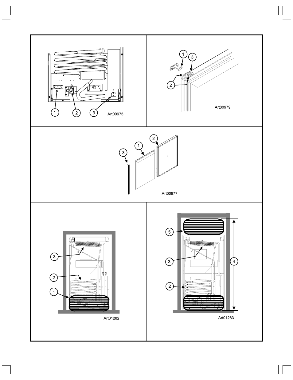 Graphic art01282, Graphic art01283, Graphic art00977 | Graphic art00975 | Thetford N500 Series Installation Manual User Manual | Page 10 / 12