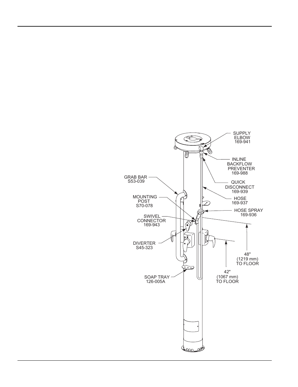 Pre-installation information, Hn-400 column shower, Overview | Components | Bradley Smoker HN-400 User Manual | Page 2 / 9