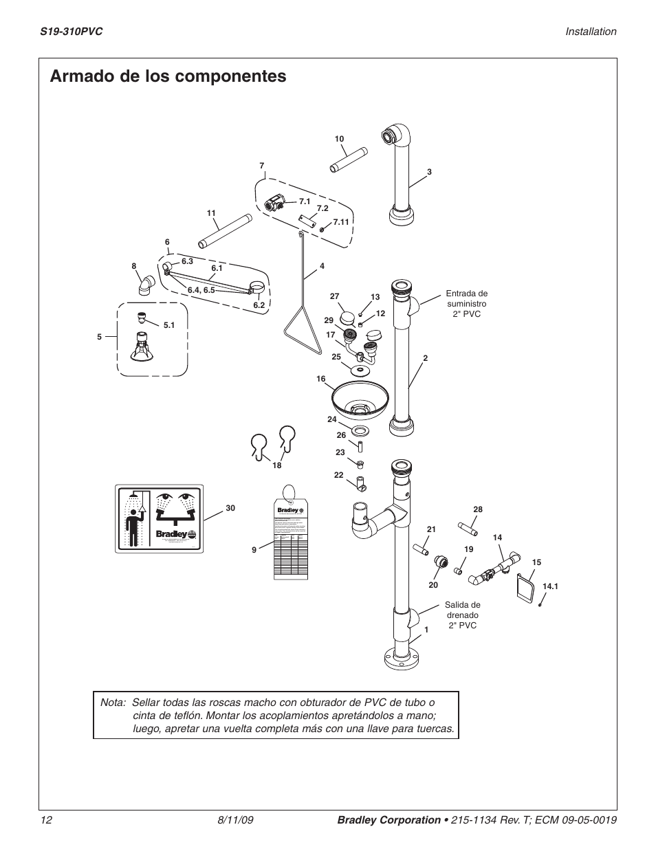 Armado de los componentes | Bradley Smoker S19-310PVC User Manual | Page 12 / 13