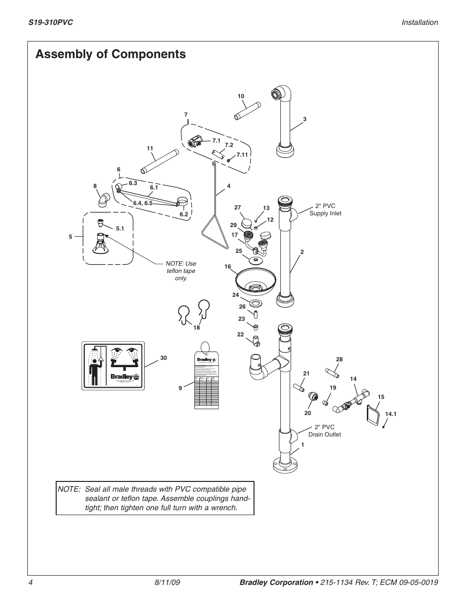Assembly of components | Bradley Smoker S19-310PVC User Manual | Page 4 / 13
