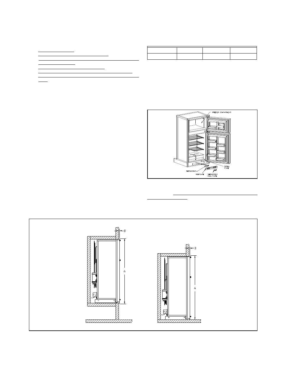 Installation, Overall dimensions | Thetford EV56 Series User Manual | Page 3 / 12