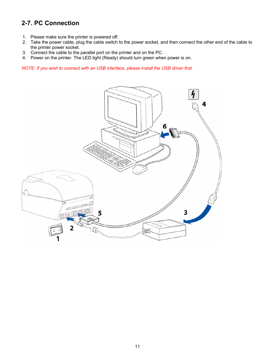 7 pc connection, 7. pc connection | Century Systems CFD-4306 User Manual | Page 14 / 30