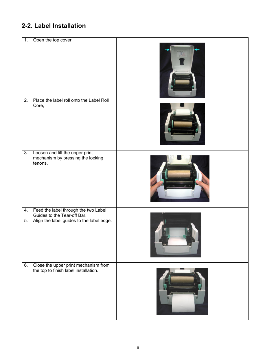 2 label installation, 2. label installation | Century Systems CFD-4306 User Manual | Page 9 / 30