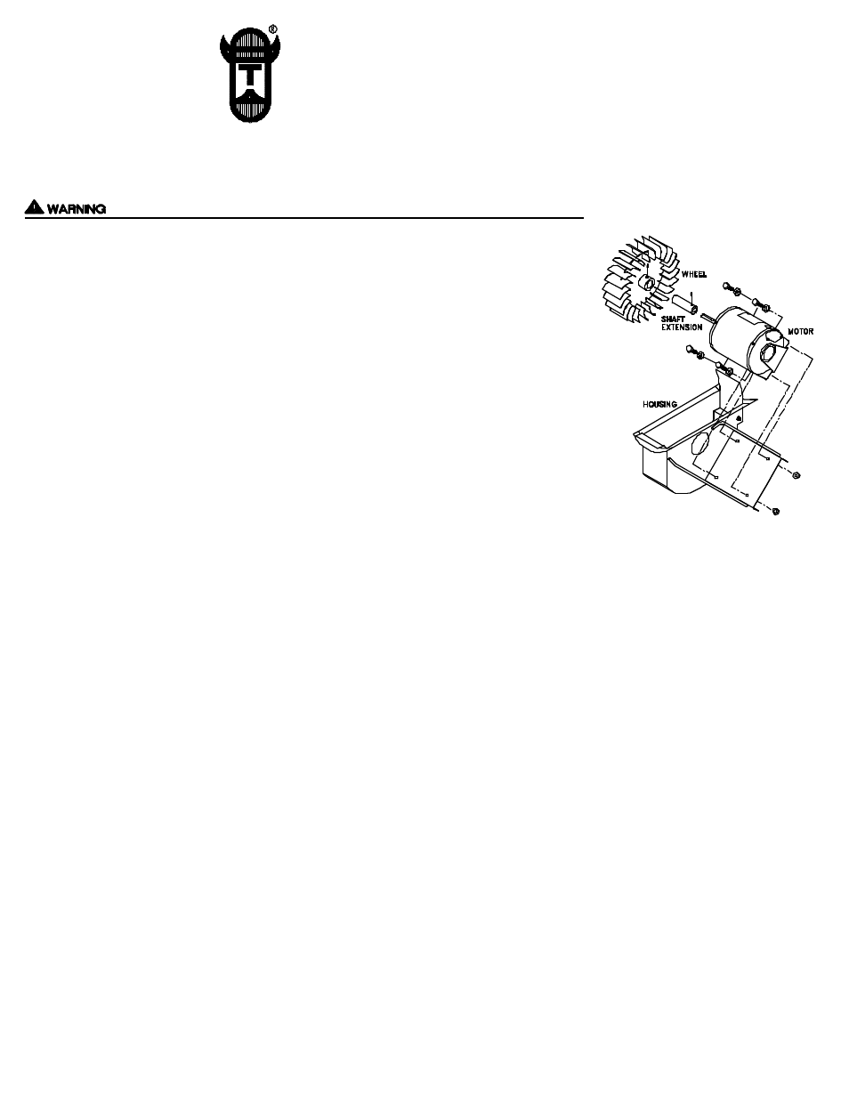 Tjernlund 950-0140 I, IL, XL Motor Kit 8504051 Rev. 2 11/96 User Manual | 2 pages