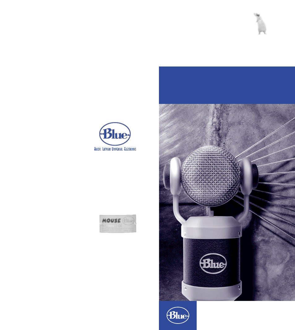 Blue Microphones Mouse User Manual | 4 pages