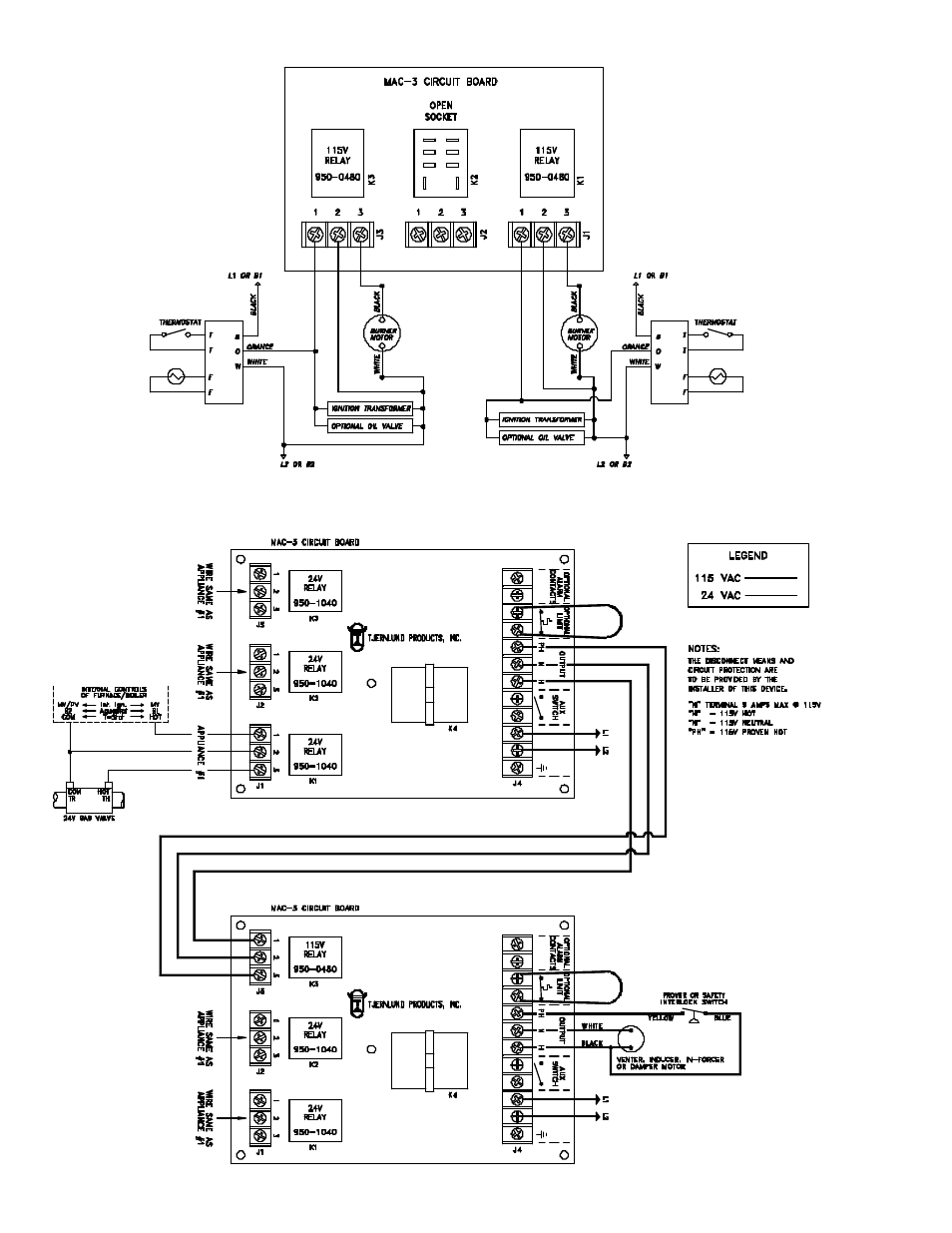 Tjernlund 950-0484 Mac-3 (Discontinued - No longer available) Board Kit 8505009 Rev. 08/00 User Manual | Page 7 / 9