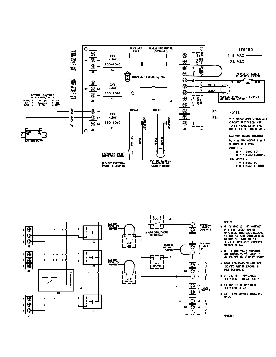 Tjernlund 950-0484 Mac-3 (Discontinued - No longer available) Board Kit 8505009 Rev. 08/00 User Manual | Page 8 / 9