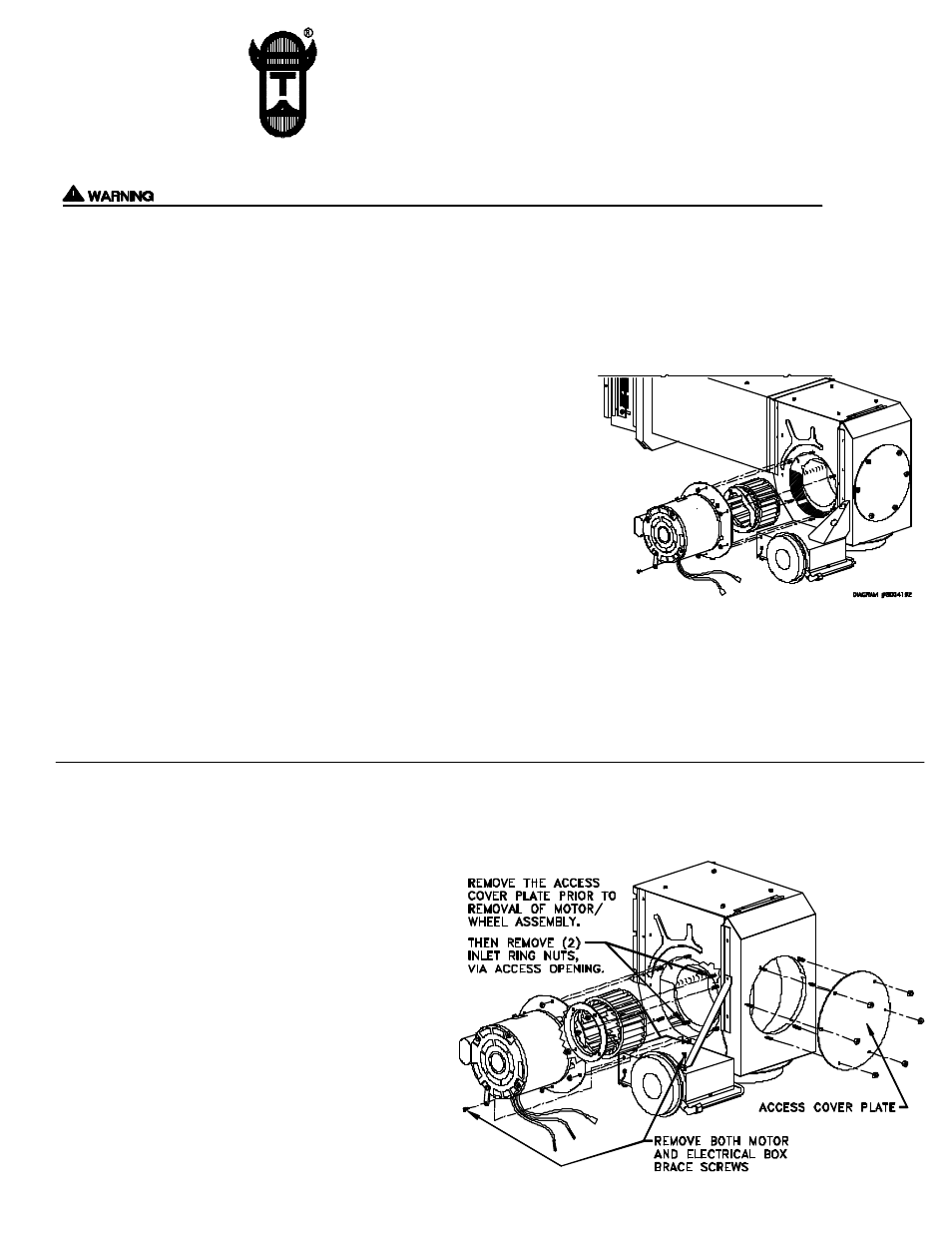 Tjernlund 950-0625 SS1 Motor Kit 8504016 Rev. A 11/99 User Manual | 2 pages