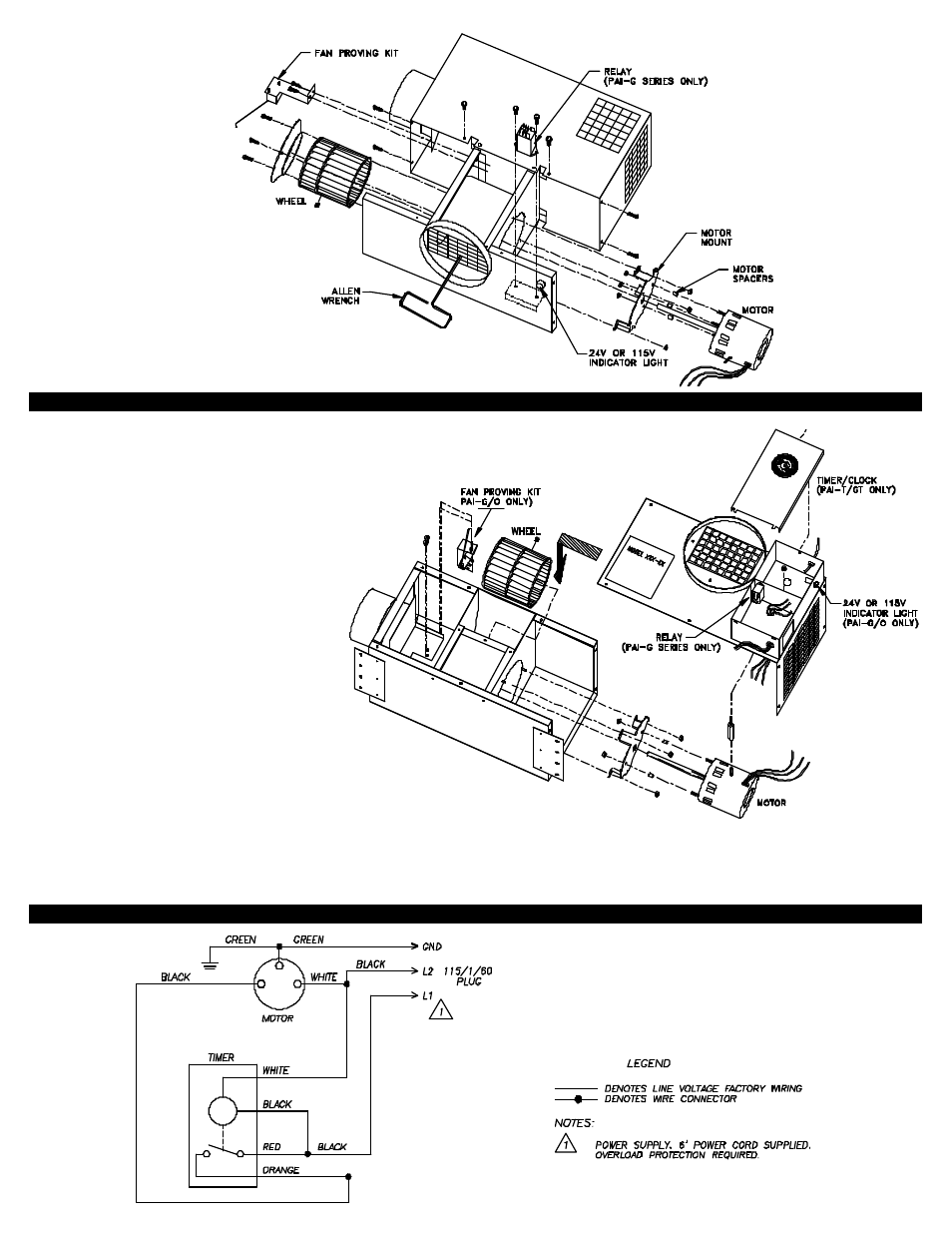 Tjernlund 950-3022 Motor Kit 8504066 Rev 1 05/98 User Manual | Page 2 / 3
