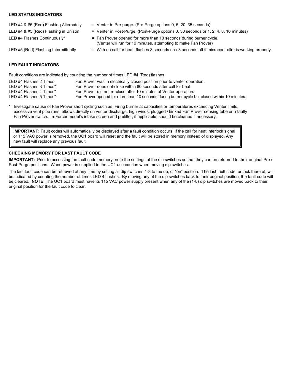Tjernlund UC1 Universal Control (Version X.06) 8504107 Rev D 07/05 User Manual | Page 2 / 17