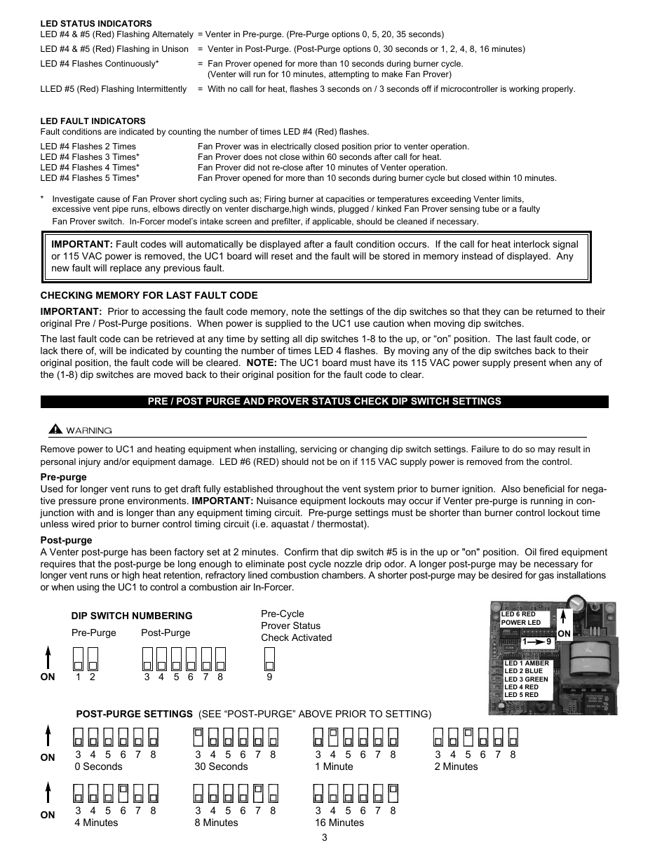 Tjernlund UC1 Universal Control (Version X.06) 8504107 Rev D 07/05 User Manual | Page 6 / 17