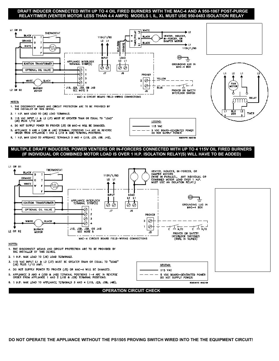 Tjernlund DJ-3, D-3, HD, I, IL, XL Draft Inducer 8504003 Rev A 07/00 User Manual | Page 10 / 12