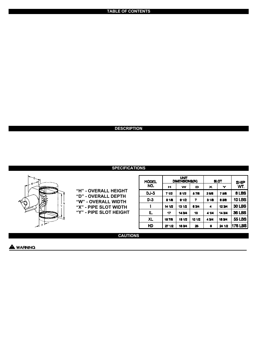 Tjernlund DJ-3, D-3, HD, I, IL, XL Draft Inducer 8504003 Rev A 07/00 User Manual | Page 2 / 12