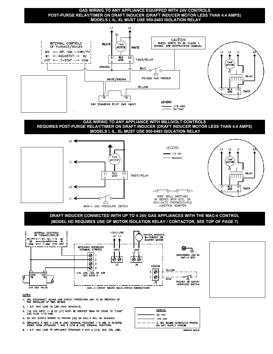 Tjernlund DJ-3, D-3, HD, I, IL, XL Draft Inducer 8504003 Rev A 07/00 User Manual | Page 7 / 12