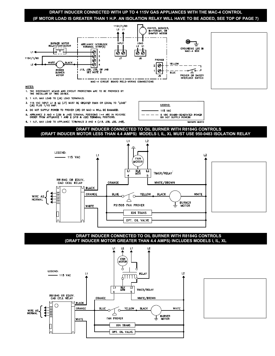 Tjernlund DJ-3, D-3, HD, I, IL, XL Draft Inducer 8504003 Rev A 07/00 User Manual | Page 9 / 12