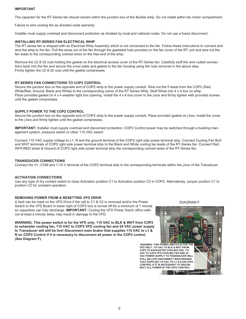 Tjernlund COP2 Constant Operating Pressure Exhaust Control 8504208 User Manual | Page 6 / 11