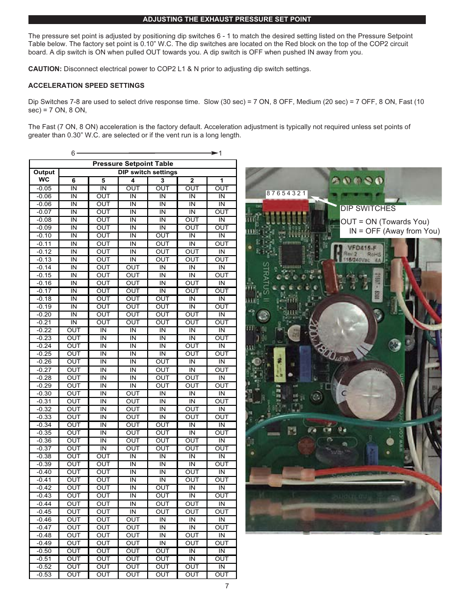 Tjernlund COP2 Constant Operating Pressure Exhaust Control 8504208 User Manual | Page 8 / 11