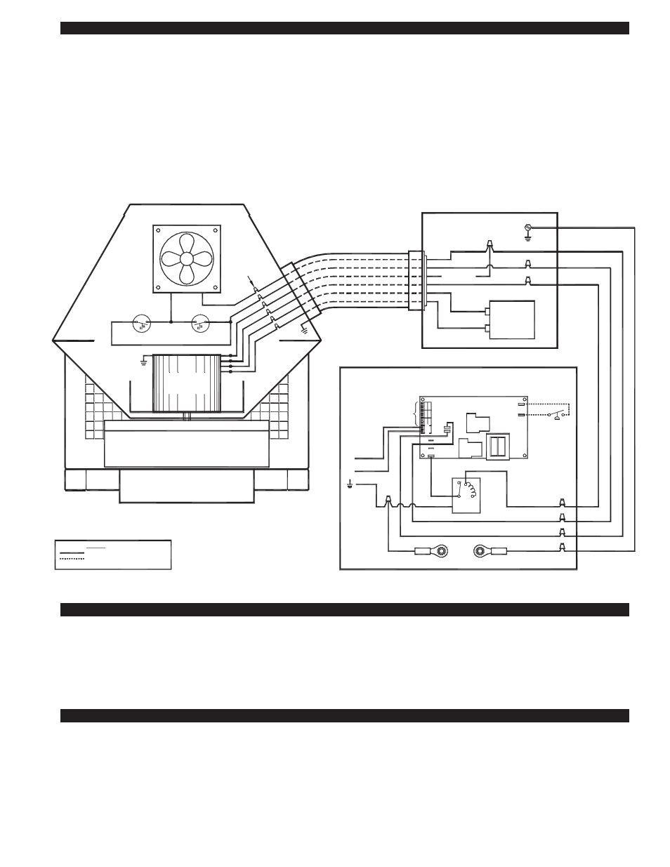Cooling fan, Inducer motor, 4 ft. whip pre-wired included 4 x 4 box impeller | Included, Side view cutaway rt series | Tjernlund UCRT Rooftop Inducer Universal Control (Version X.06) 8504162 Rev A 05/11 User Manual | Page 7 / 16