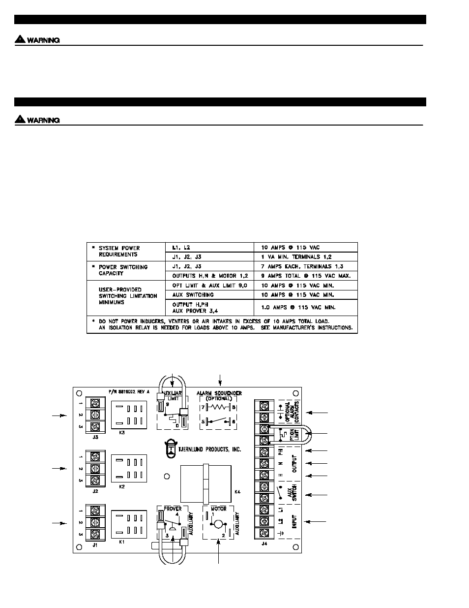 Tjernlund MAC-3 Control (Discontinued) 8504043 Rev A 05/99 User Manual | Page 2 / 8