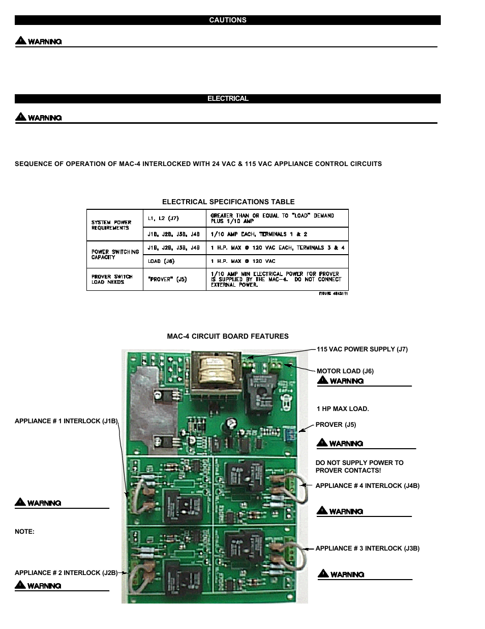 Tjernlund MAC-4 Control (Discontinued) 8504088 Rev A 04/00 User Manual | Page 2 / 10