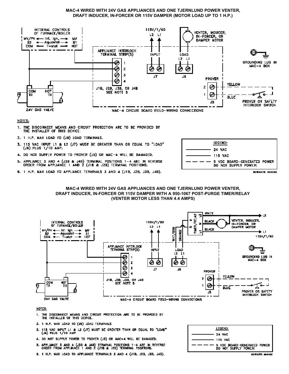 Tjernlund MAC-4 Control (Discontinued) 8504088 Rev A 04/00 User Manual | Page 3 / 10