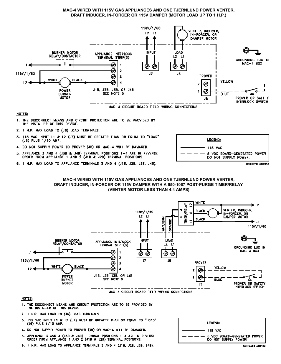 Tjernlund MAC-4 Control (Discontinued) 8504088 Rev A 04/00 User Manual | Page 5 / 10