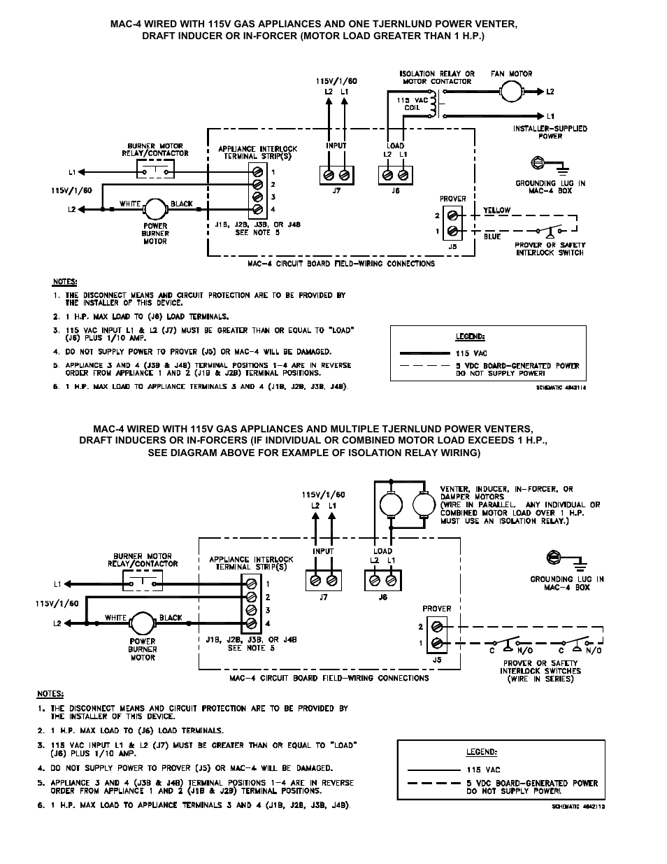 Tjernlund MAC-4 Control (Discontinued) 8504088 Rev A 04/00 User Manual | Page 6 / 10