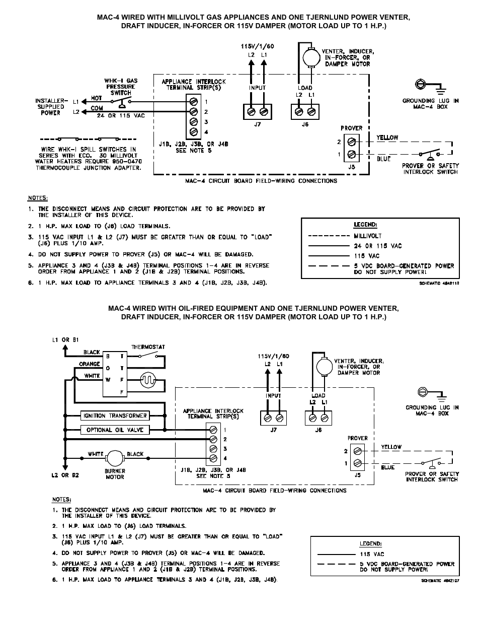 Tjernlund MAC-4 Control (Discontinued) 8504088 Rev A 04/00 User Manual | Page 7 / 10