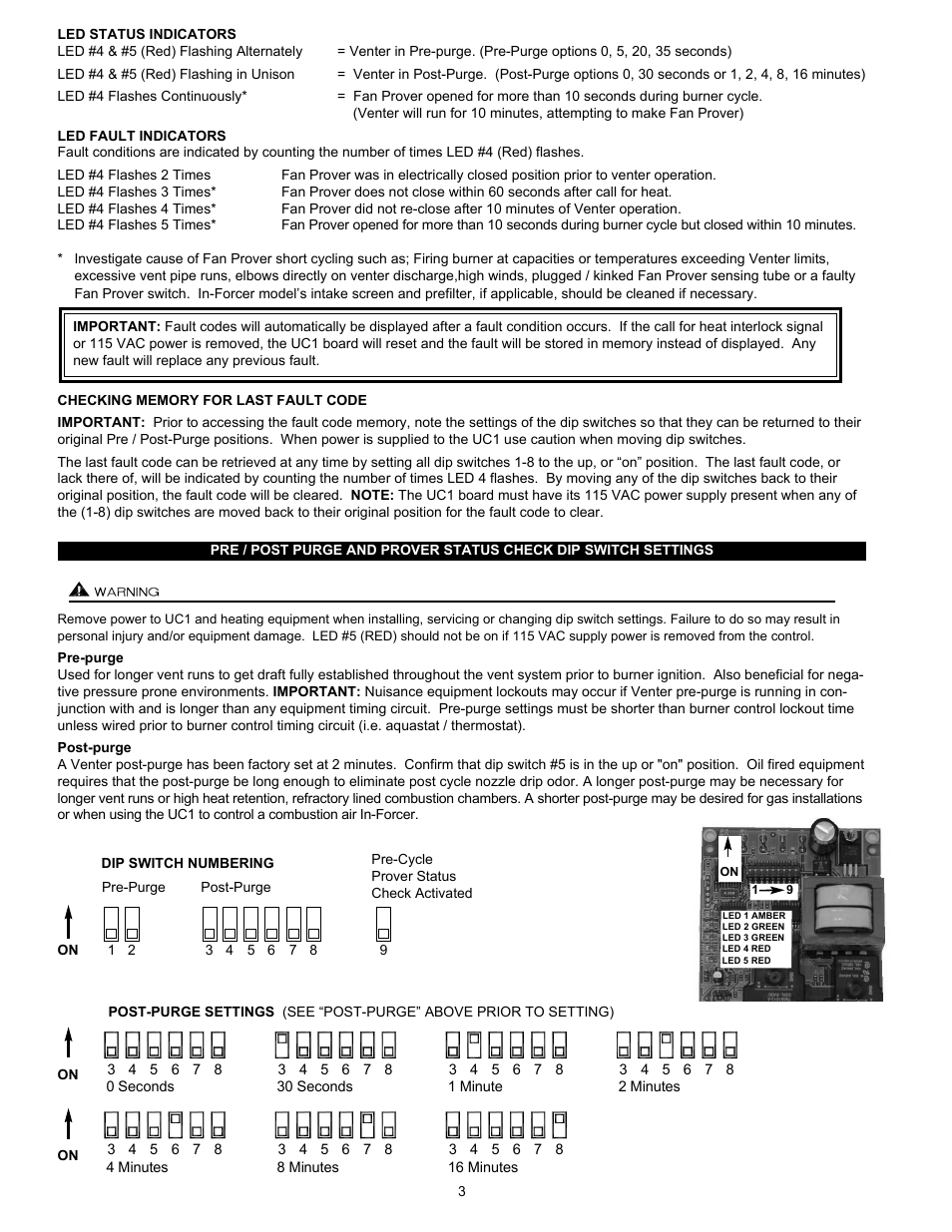Tjernlund UC1 Universal Control (Version X.04) 8504107 Rev C 02/04 User Manual | Page 4 / 15