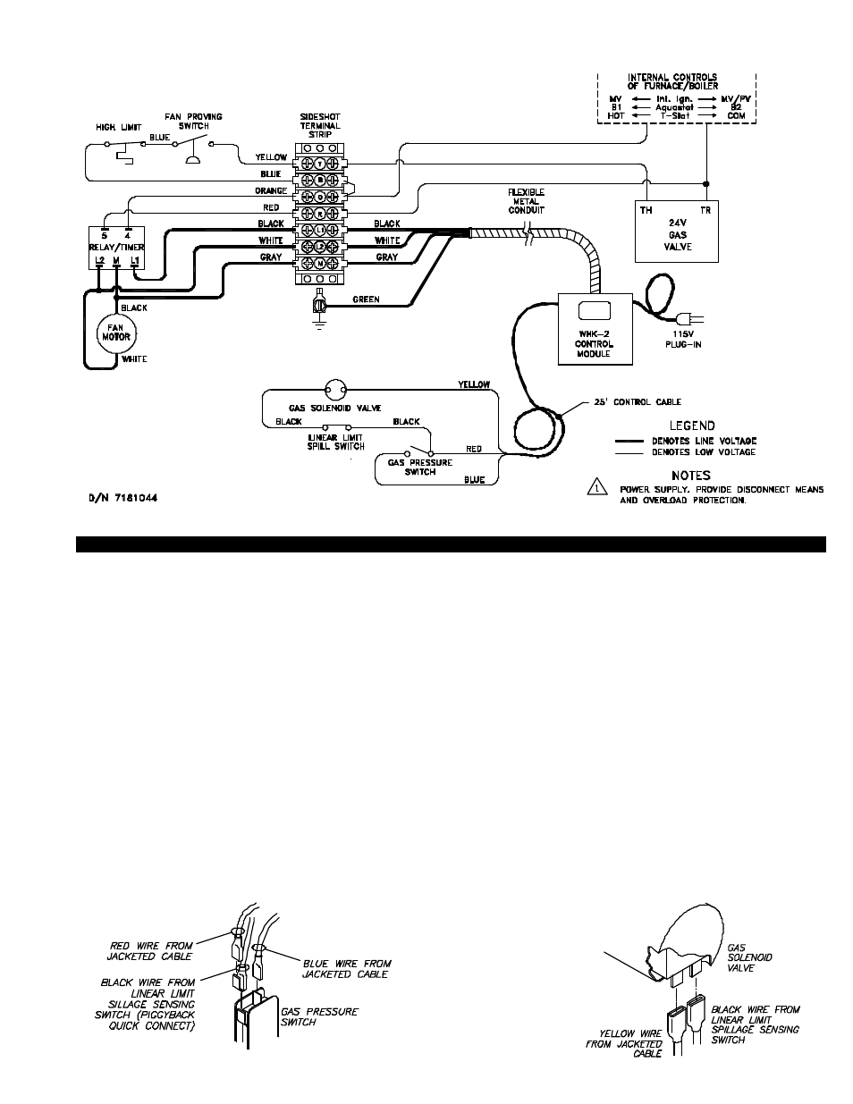 Tjernlund WHK-2 Millivolt Interlock Kit (Discontinued - Not Compatible with UC1) 8504026 Rev 8 09/98 User Manual | Page 10 / 15