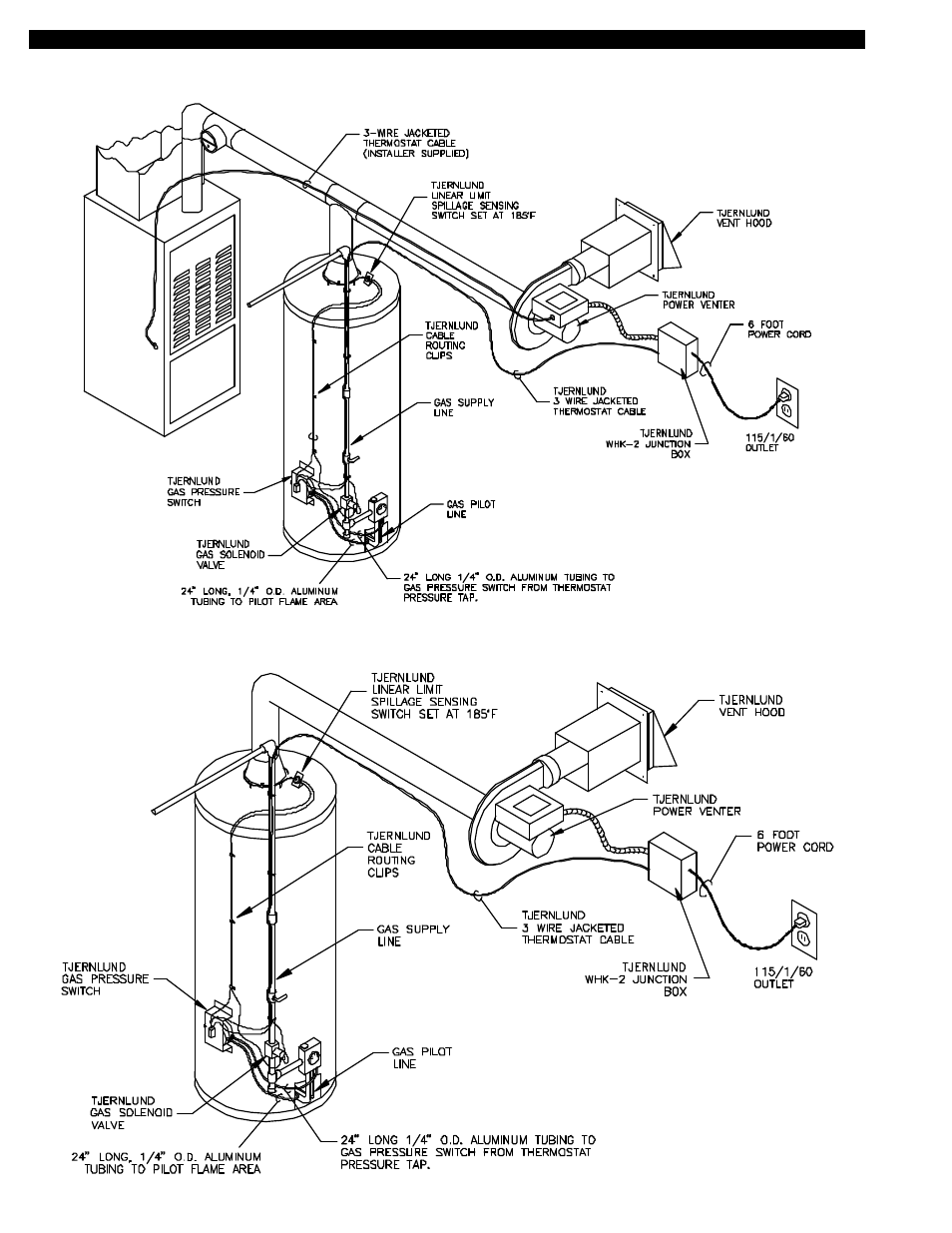 Tjernlund WHK-2 Millivolt Interlock Kit (Discontinued - Not Compatible with UC1) 8504026 Rev 8 09/98 User Manual | Page 15 / 15