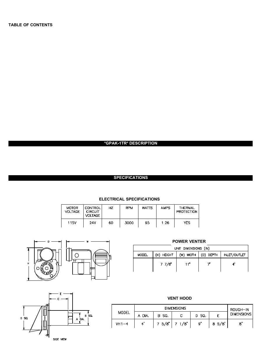 Tjernlund GPAK-1TR 8504047 Rev B 06/14 User Manual | Page 2 / 13