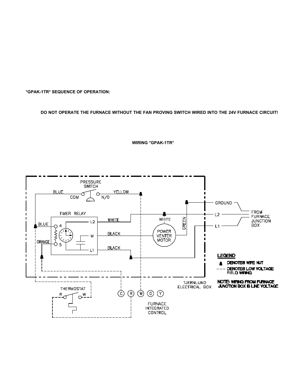 Tjernlund GPAK-1TR 8504047 Rev B 06/14 User Manual | Page 9 / 13