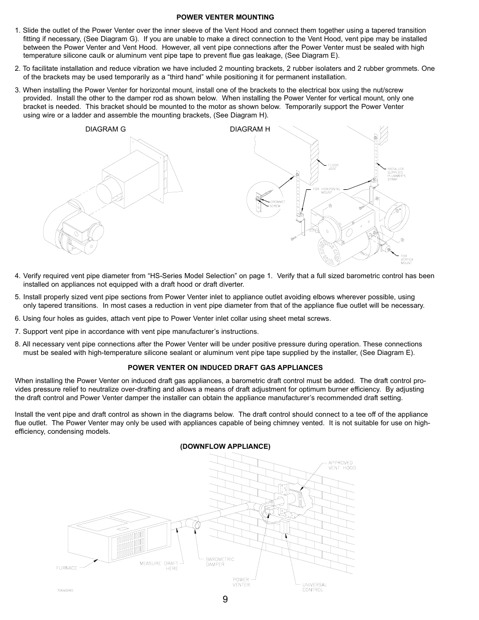 Tjernlund HSJ, 1, 2 Series with UC1 Universal Control (Version X.06) 8504106 Rev C 07/05 User Manual | Page 12 / 22