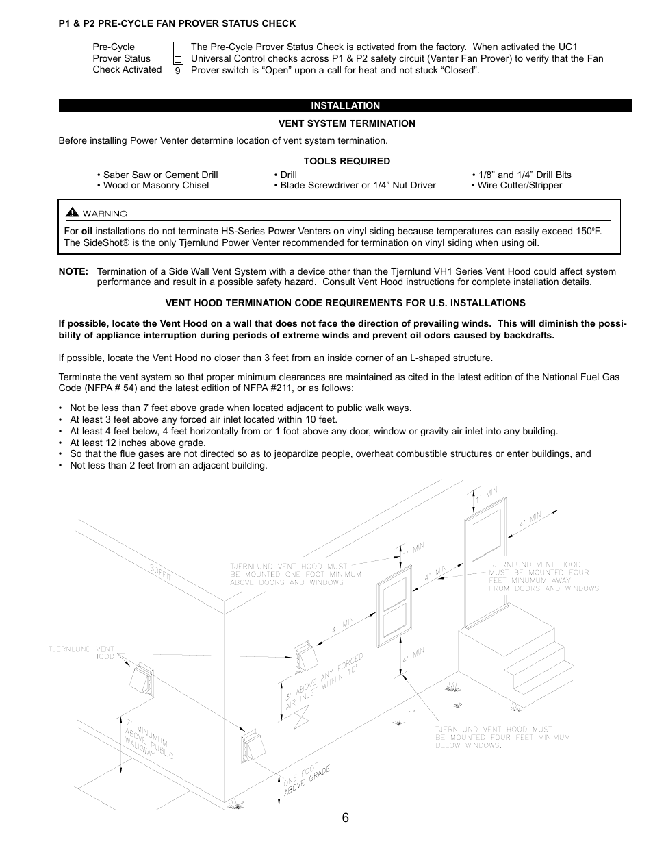 Tjernlund HSJ, 1, 2 Series with UC1 Universal Control (Version X.06) 8504106 Rev C 07/05 User Manual | Page 9 / 22