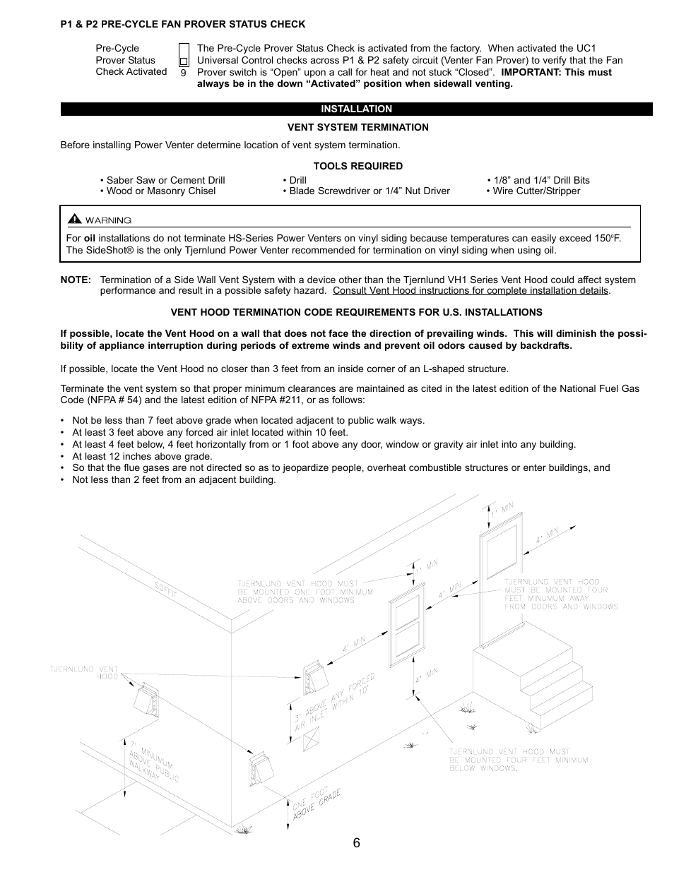 Tjernlund HSJ, 1, 2 Series with UC1 Universal Control (Version X.04) 8504106 Rev B 05/03 User Manual | Page 7 / 20