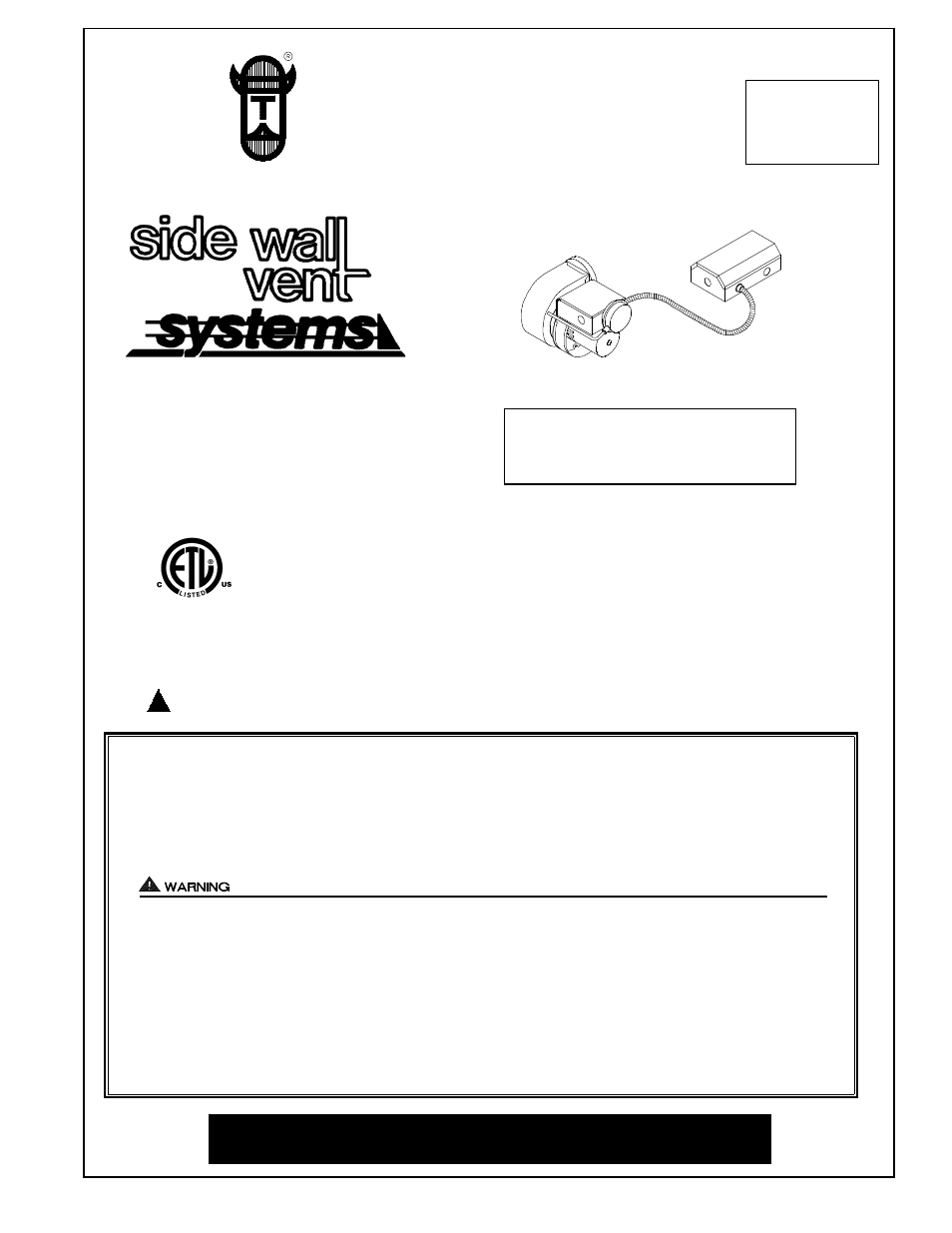 Tjernlund HSJ, 1, 2 Series with UC1 Universal Control (Version X.02) 8504106 Rev 08/02 User Manual | 20 pages